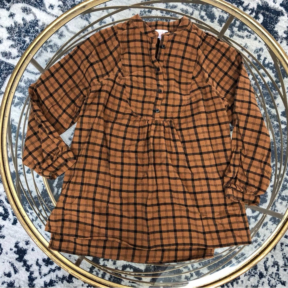 Cute maternity flannel